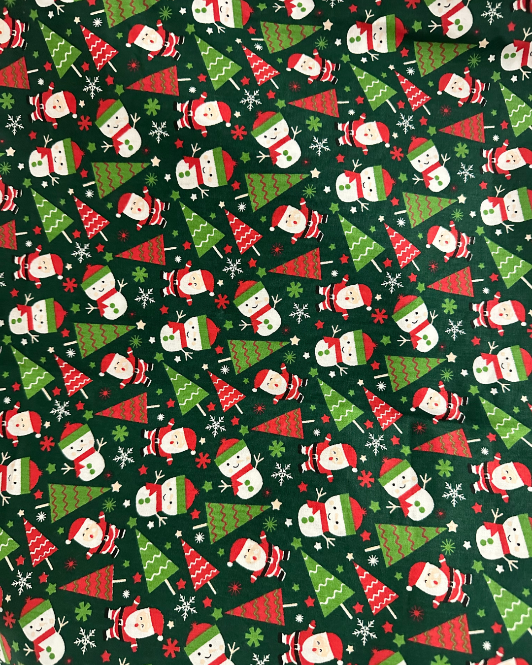 Calot médical en coton - Père Noël et Bonhomme de neige