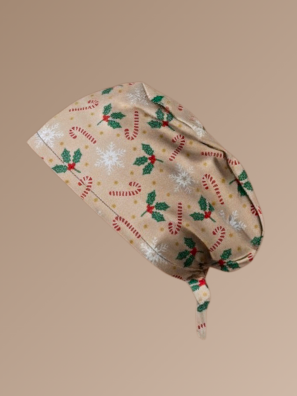 Calot médical en coton - Houx et cannes à sucre