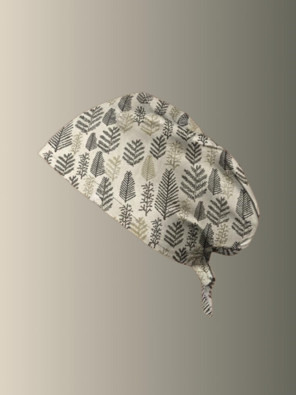 Calot médical en coton - Sapin blanc et doré