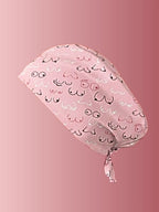 Calot de bloc médical en coton - Seins noirs et roses Le Petit Atelier du Calot