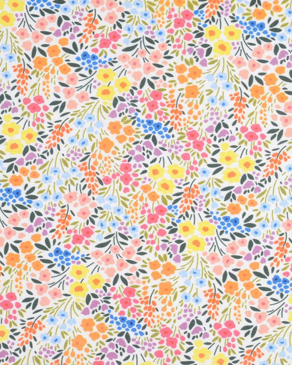 Calot médical en coton - Fleurs printanières