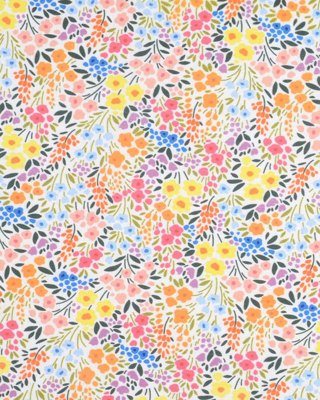 Calot médical en coton - Fleurs printanières