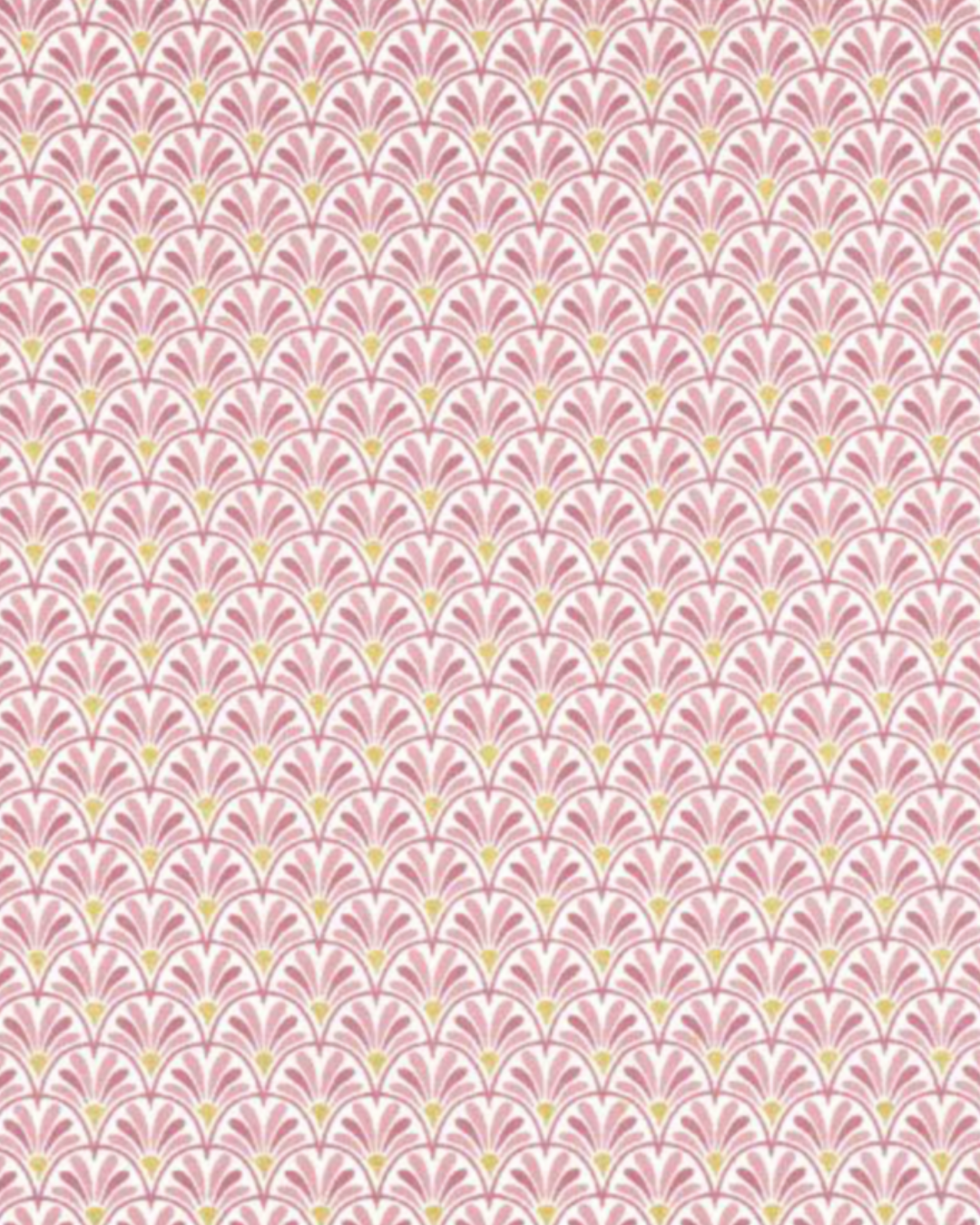 Calot médical en coton - Éventail rose