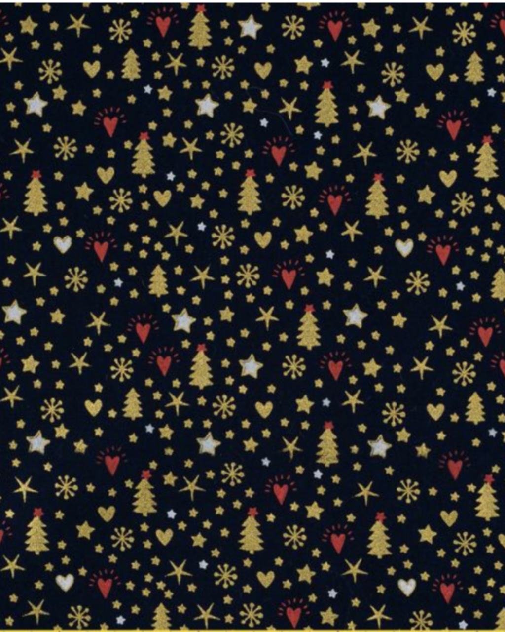 Calot médical en coton - Sapin et coeur