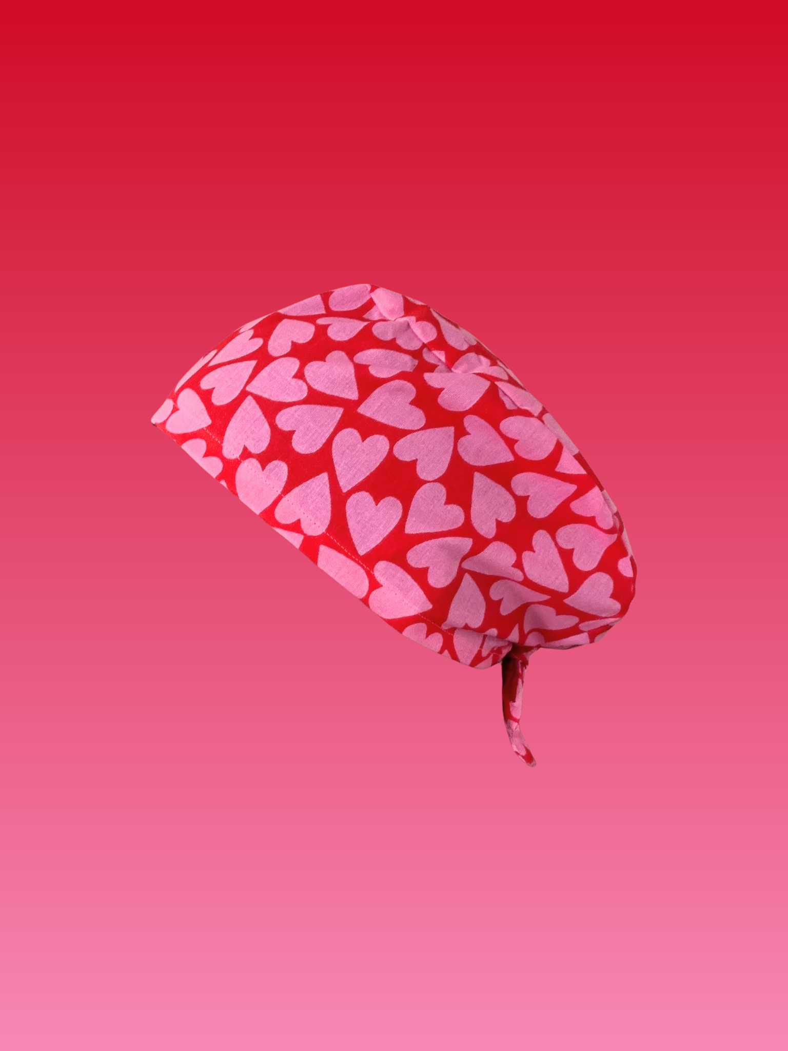 Calot médical en coton - Coeurs