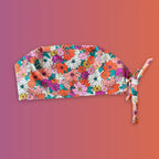 Calot médical en coton - Fleurs d'automne Le Petit Atelier du Calot