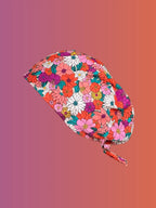 Calot médical en coton - Fleurs d'automne Le Petit Atelier du Calot