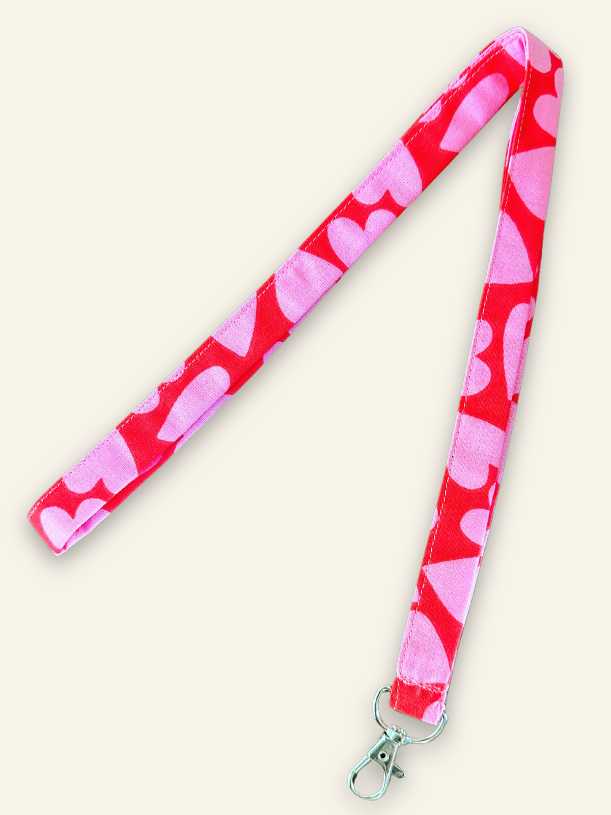 Calot + tour de cou - Coeurs roses et rouge