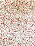 Calot médical en coton - Fleurs roses