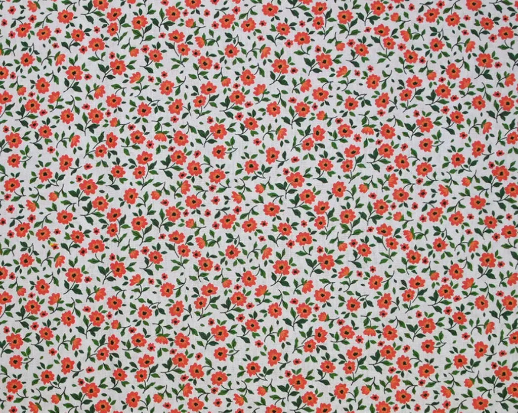 Tour de cou - Fleurs rouge Le Petit Atelier du Calot