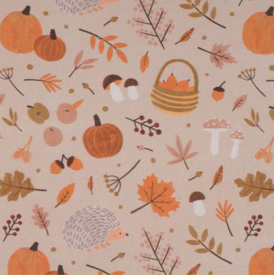 Calot médical en coton - Automnal