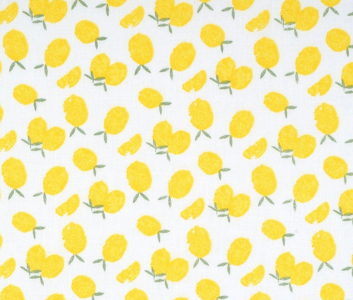 Calot médical coton doublé en soie - Citron