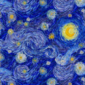 Calot médical en coton - Van Gogh