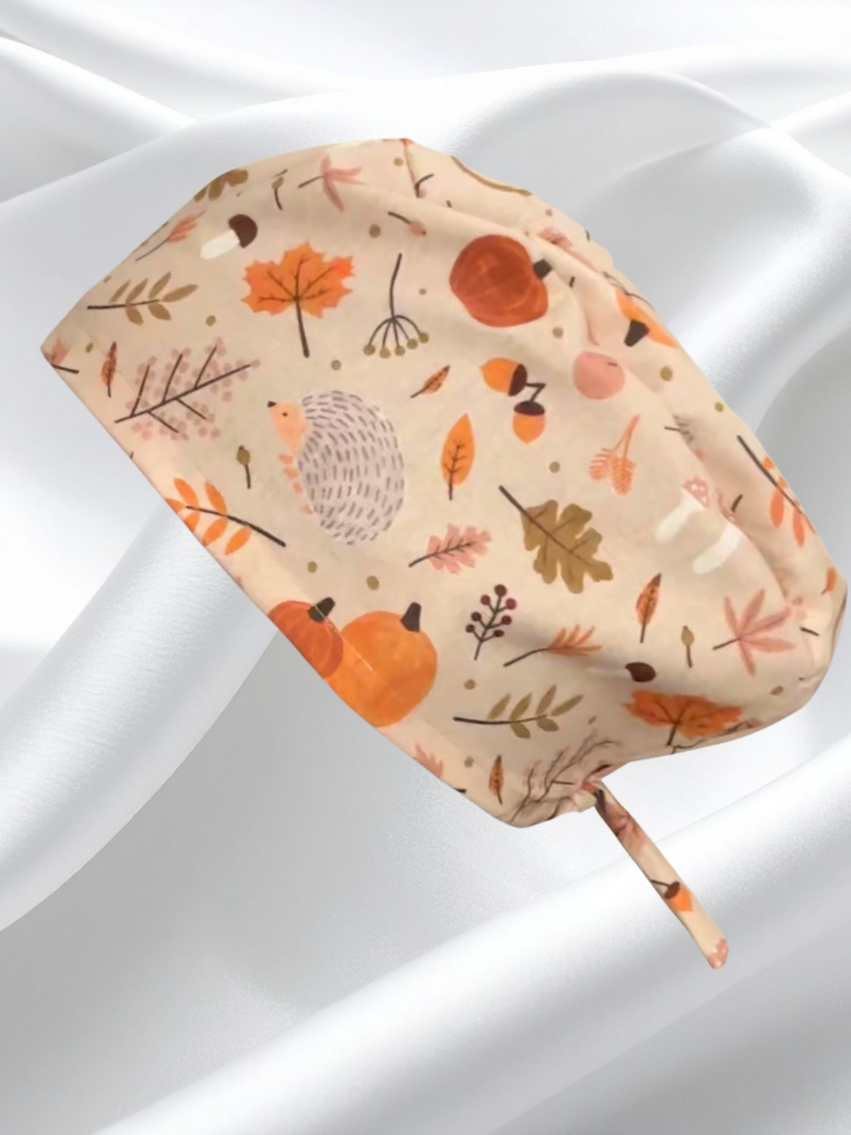 Calot doublé en soie + tour de cou - Automne
