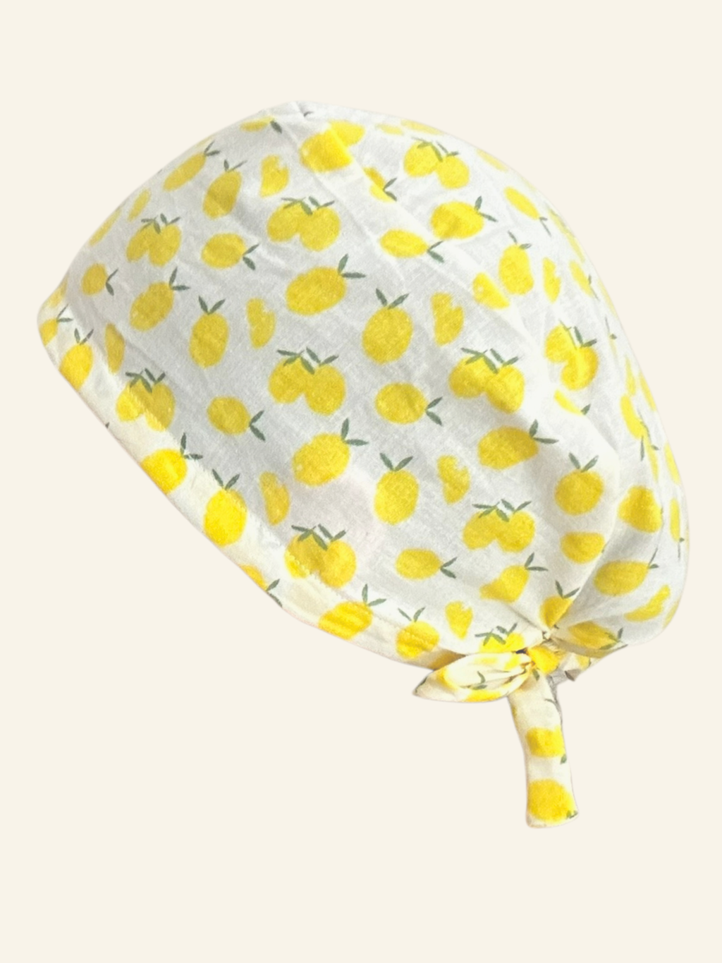 Calot médical en coton - Citron