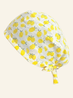 Calot médical en coton - Citron