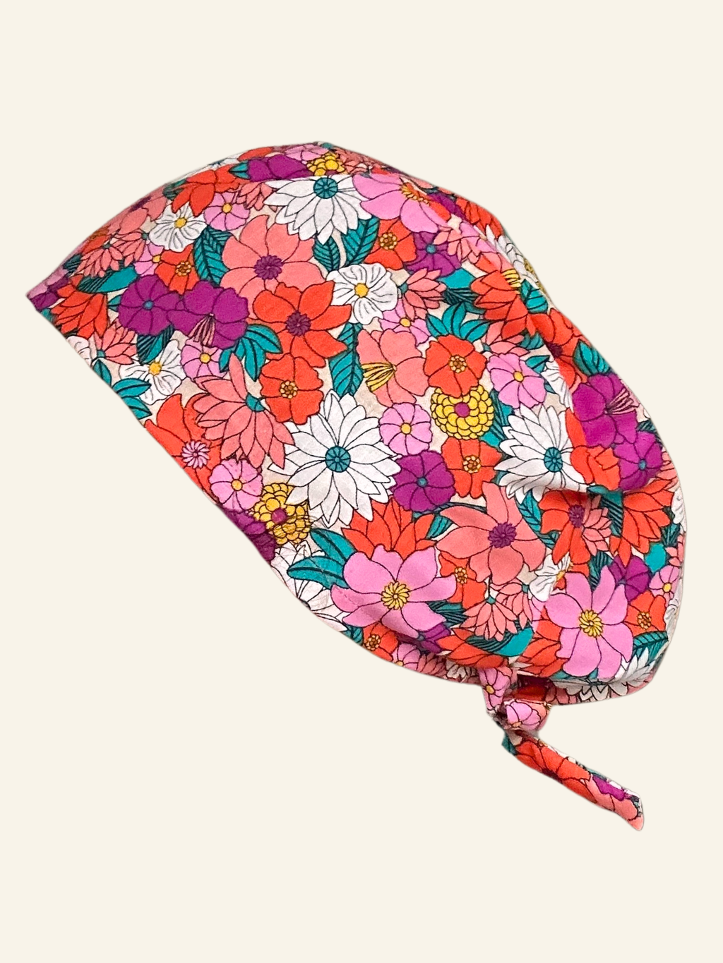 Calot + tour de cou - Fleurs d'automne
