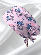 Calot médical coton doublé en soie - Stitch